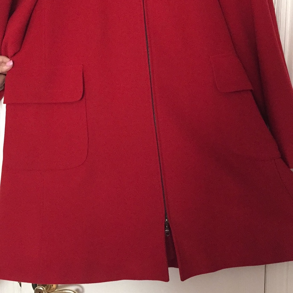 Red anne klein coat - Picture 2 of 6